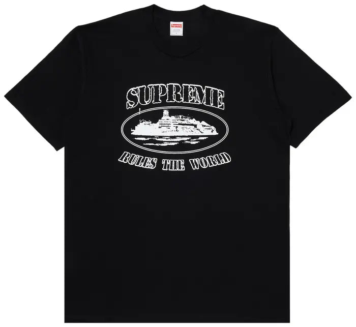 Supreme x Corteiz Rules The World Tee 'Black'