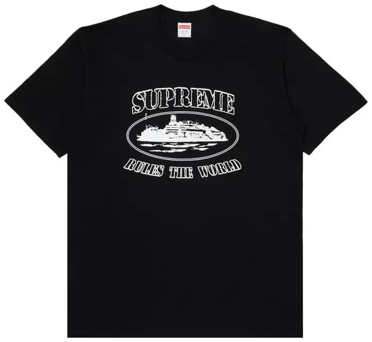 Supreme x Corteiz Rules The World Tee 'Black'
