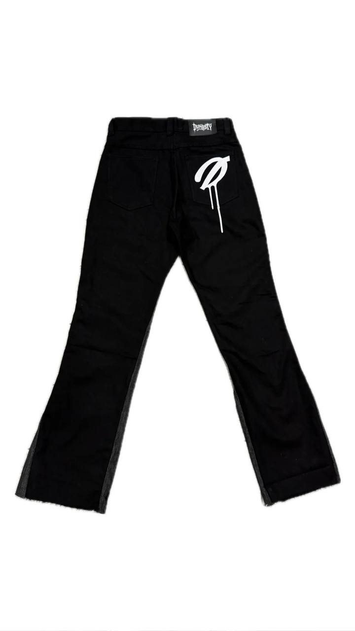 Dynasty Noir Flared Denim
