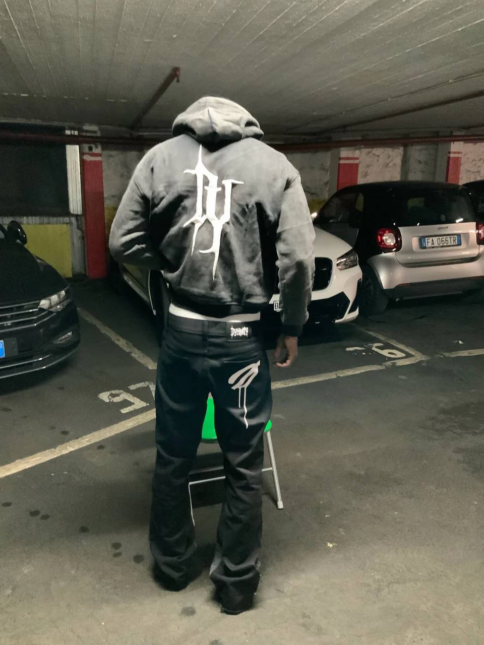 Dynasty Noir Flared Denim