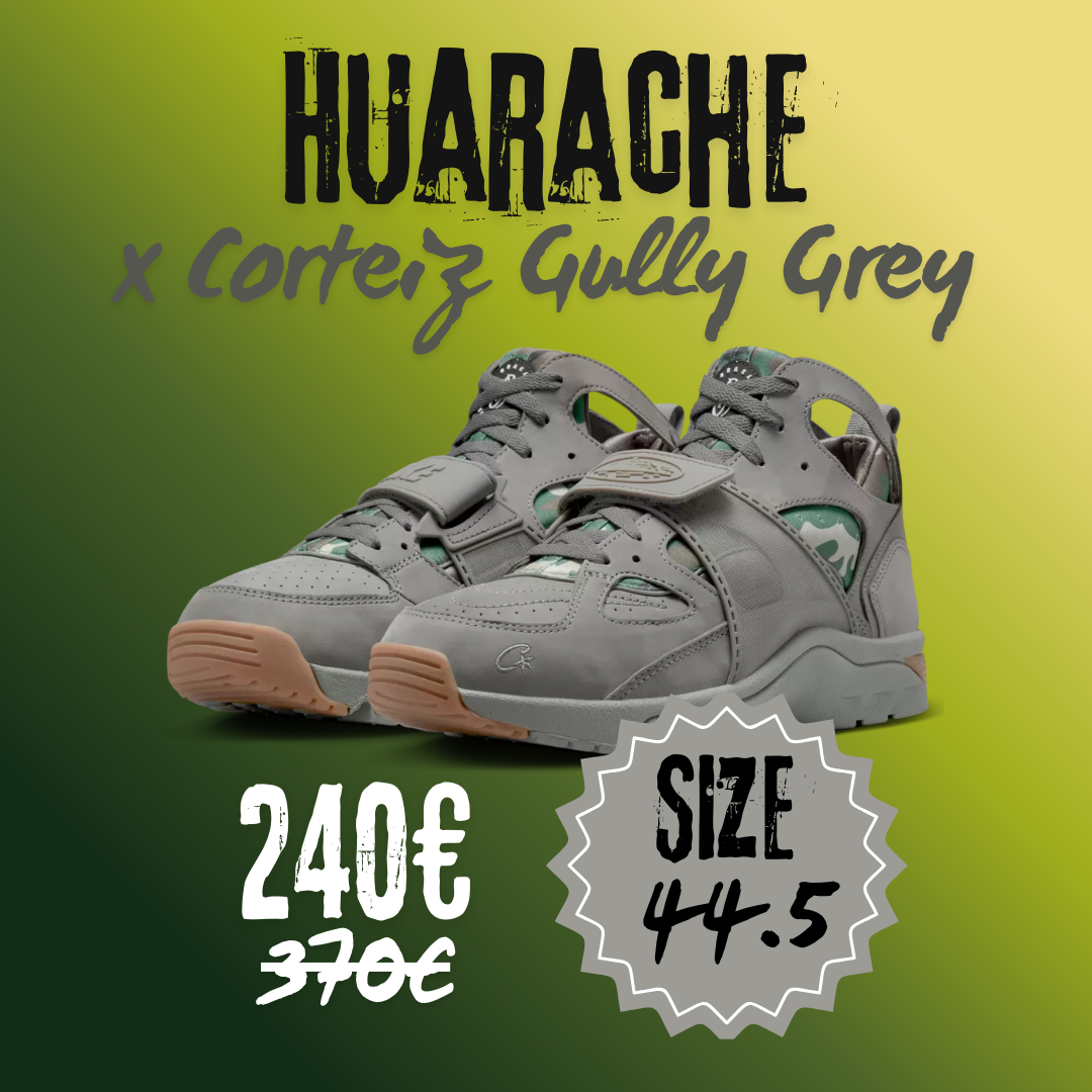 Corteiz x Air Trainer Huarache 'Gully Grey'