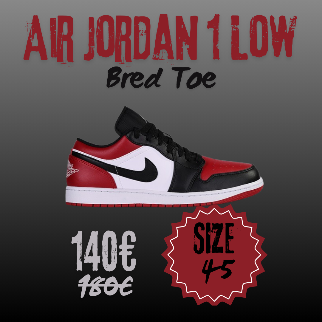 Air Jordan 1 Low 'Bred Toe'