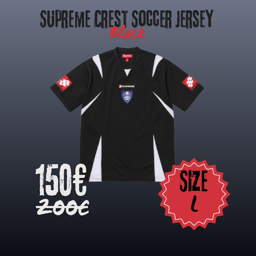 Supreme Crest Soccer Jersey 'Black'