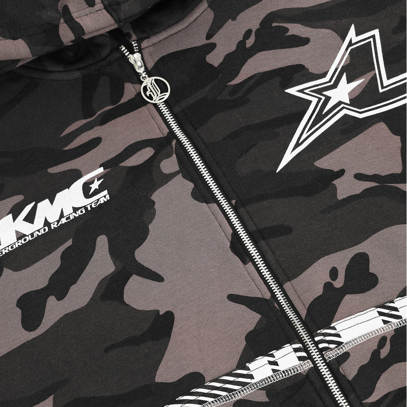 Zip Hoodie Striped - Camo