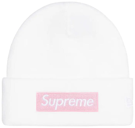 Supreme New Era Box Logo Beanie 'White' (FW25)