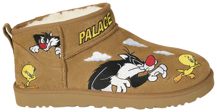 Palace x Looney Tunes x UGG Classic Ultra Mini Boot 'Chestnut'