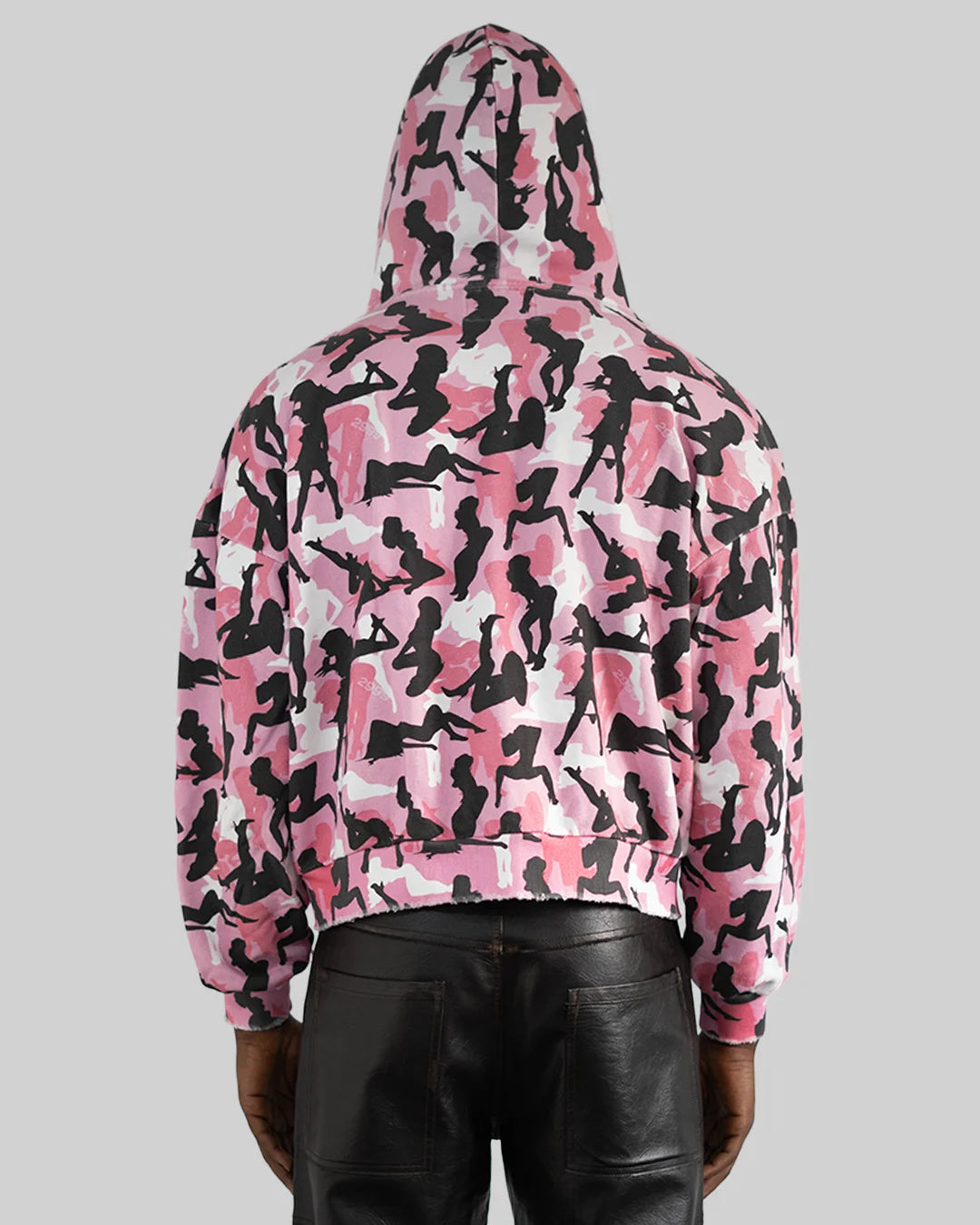 Zip Hoodie Camouflage Pink
