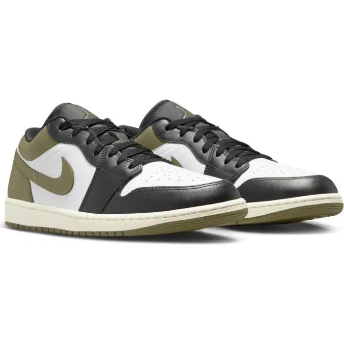 Air Jordan 1 Low 'Black Toe Medium Olive'