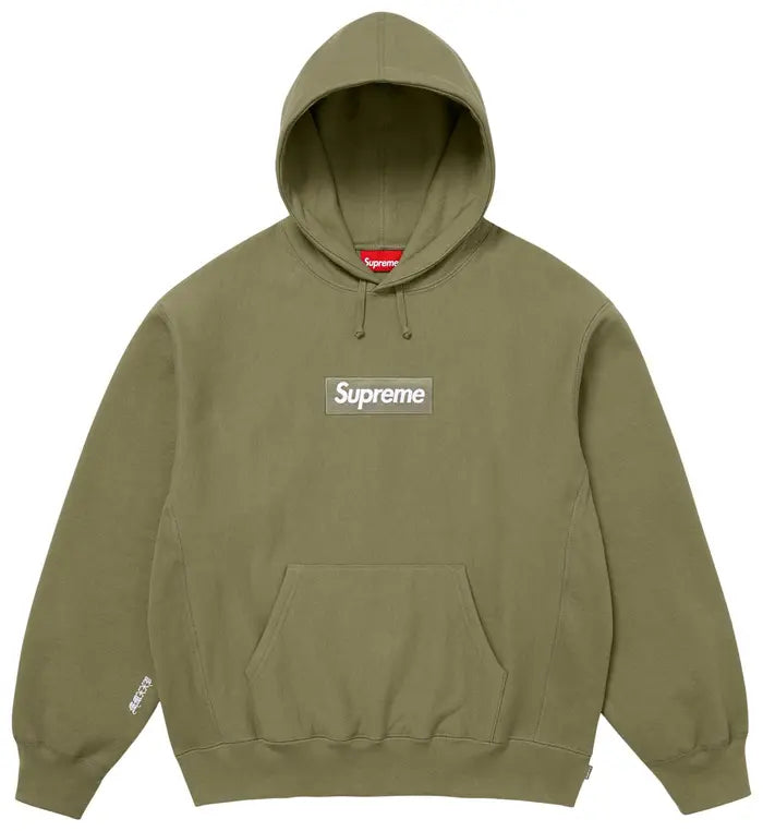 Supreme Box Logo Hooded Sweatshirt 'Light Olive'