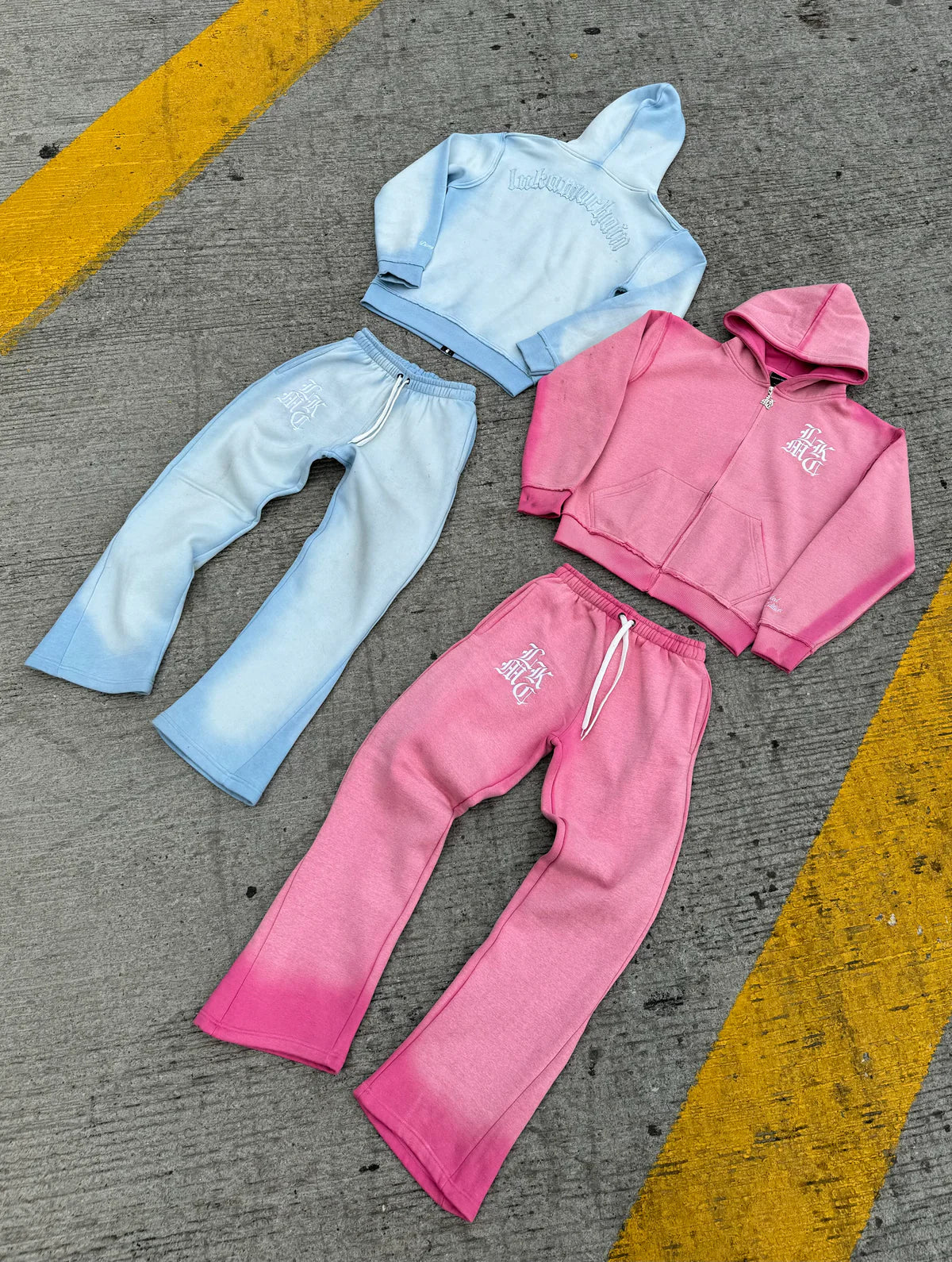 Flared Jogger Baby Blue