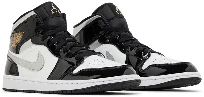 Air Jordan 1 Mid SE 'Black White Metallic Silver'