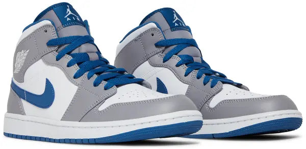 Air Jordan 1 Mid 'Cement True Blue'