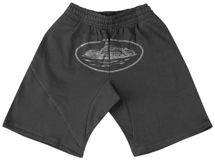 Corteiz Alcatraz Shorts 'Triple Black'