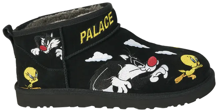 Palace x Looney Tunes x UGG Classic Ultra Mini Boot 'Black'