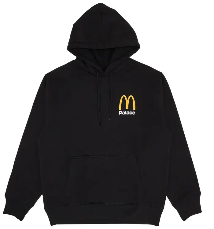 Palace x McDonald's Logo Hoodie 'Black'
