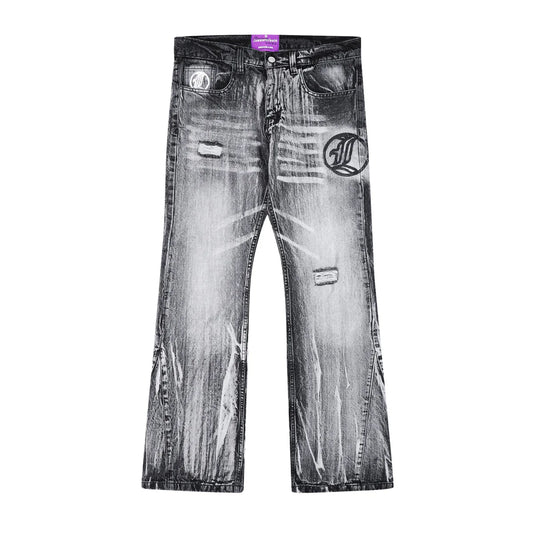 Flared Jeans Series - Grey